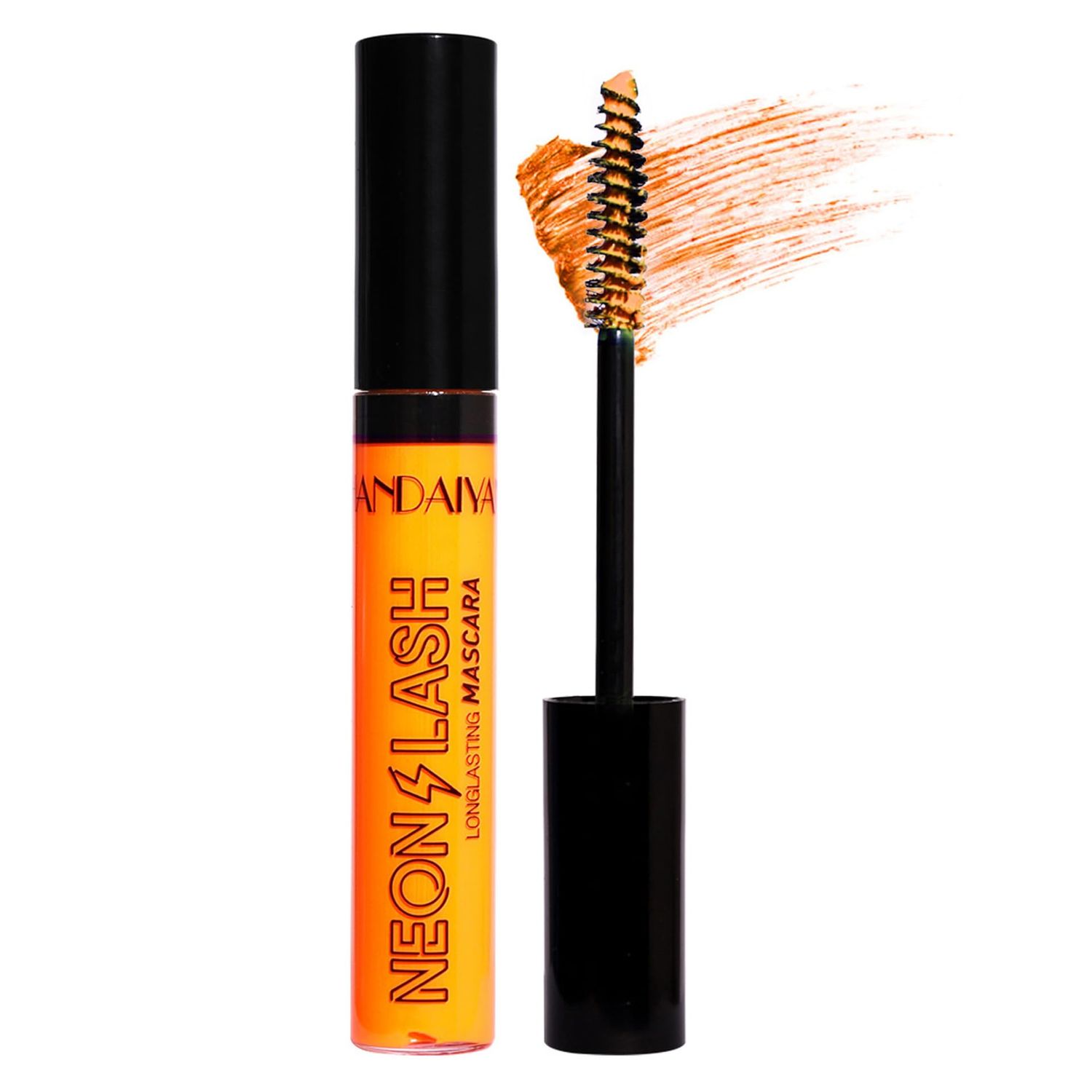 Neon Eye Mascara for Halloween, Cosplay - Vibrant Colors, Black Light Reactive Get Noticed with Fluorescent Lashes, Long-Lasting, No Clumping, No Flaking, Easy Removal, Sensitive Eyes Friendly (03)