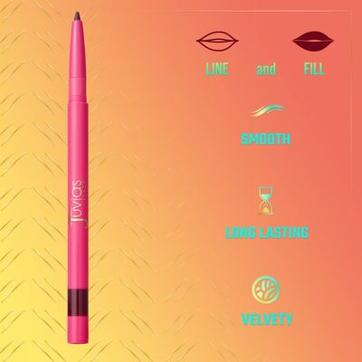 Juvia's Place Luxe Lip Liner Scorpio - Long Lasting Precision Natural Lipliner Retractable Define Line Beauty Cosmetics Velvet Matte Stain Neutral Makeup Kiss Proof Lipstick Colors