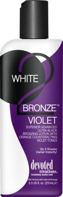 Devoted Creations WHITE 2 BRONZE VIOLET Black Bronzer - 8.5 oz.