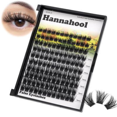 Large Pack,DIY Eye Lashes Extensions 120pcs Wide Stem Cluster Eyelashes Mixed 10-12-14-16mm14-16-18mm12-14-16mm Individual False Eyelashes Dramatic Look (mixed 10-12-14-16mm)