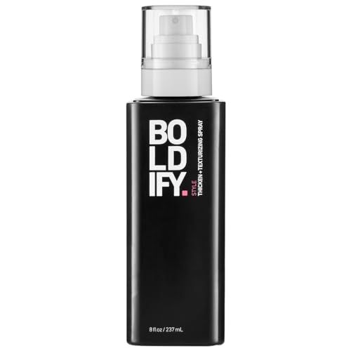 BOLDIFY Hair Thickening Spray - Texture Spray for Hair, Stylist Recommended Hair Thickening Products for Women &amp; Men, Volumizing Hair Products, Hair Volumizer, Volume Spray, Hair Thickener - 8oz