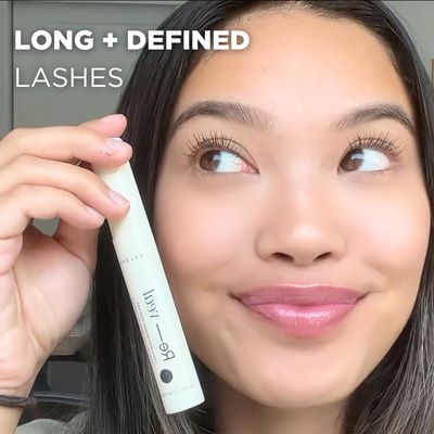 Haleys Re-veal Lash Lengthening Mascara - VEGAN &amp; CRUELTY-FREE Makeup, Curved Wand for Feathery Lash-Extension Look, Lightweight Korean Formula (Black)