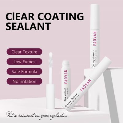 Lash Sealant for Eyelash Extensions Overnighter Lash Sealer For Cluster Lashes DIY Lash Extension Coating Long-Lasting 2 Weeks Lash Seal By FADVAN (5ml, Clear)