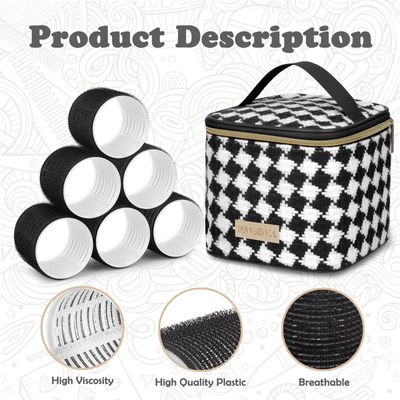 Hair Roller Set, 18 pcs Heatless Self Grip Rollers With Clips and Comb, Salon Curlers for DIY Styles, 3 Sizes in 1 Set by Sungenol