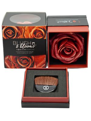 Bloom GEM IN EYE COSMETICS Feisty in Blush &amp; Bloom Love Edition Unveils 3d Silk Rose Blush, Rose Face Blushes on Powder for a Rosy | Radiant Flush |