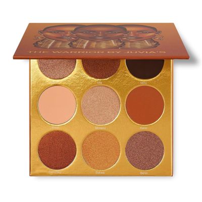 Juvia&#39;s Place Palette The Warrior - Warm Golds, Browns &amp; Bronzes, Shades of 9, Warm and Neutral Palette, Pigmented Makeup Palette Eye Color &amp; Shine