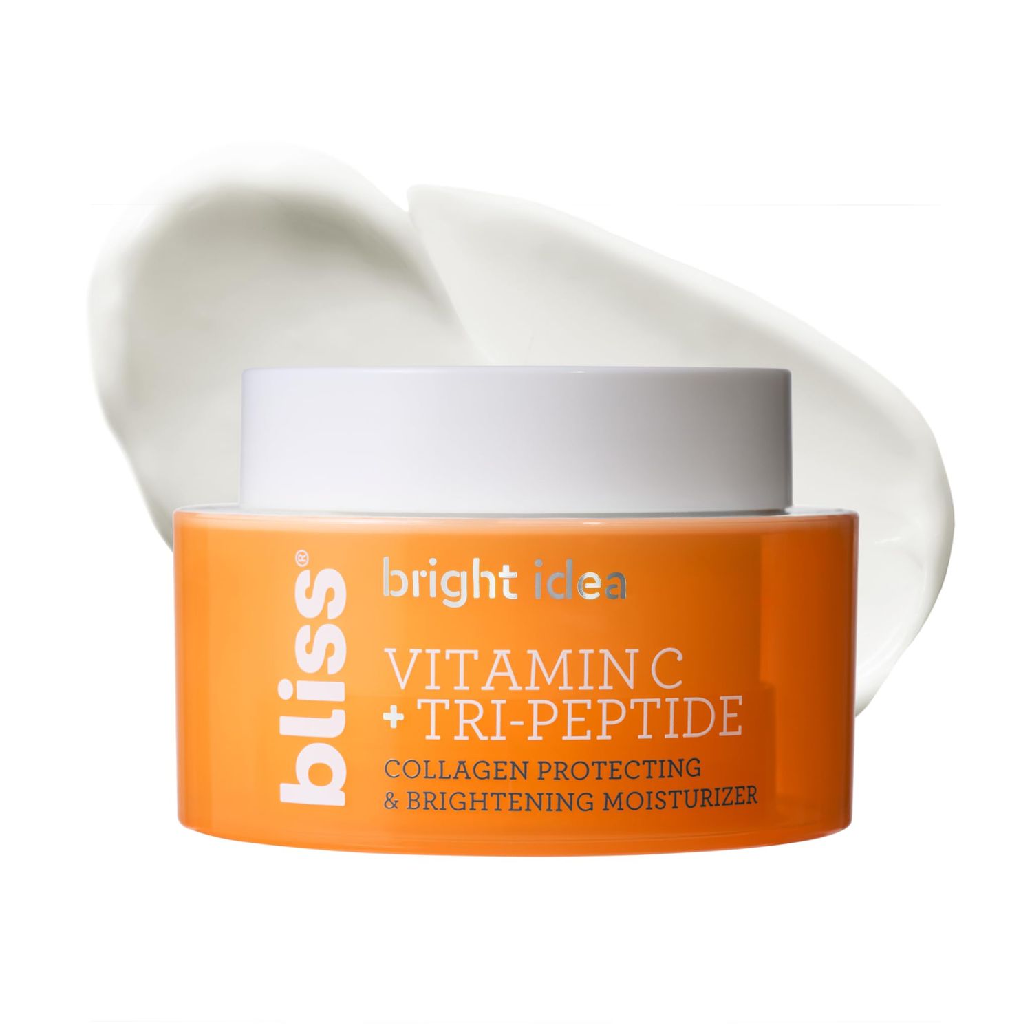 Bliss Tri-Peptide Brightening Moisturizer | Vitamin C &amp; Squalane | Hydrating Anti-Aging Face Cream for Radiant Skin | Clean Vegan &amp; Cruelty Free 1.7 fl oz