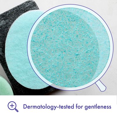 Buf-Puf Body Sponge, Bath Sponge, Dermatologist Developed, Cleanses Skin of Dirt, and Excess Oil, Reusable, Exfoliating, 1 Count