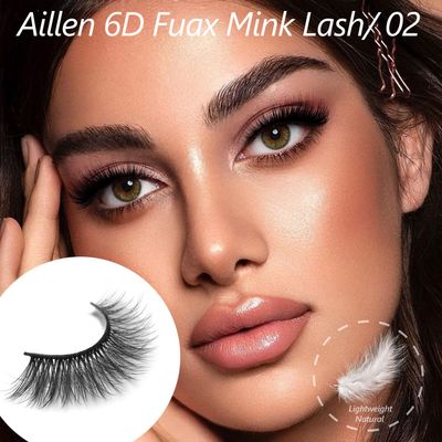 Aillen False Eye Lashes - Strip Lashes,6D Fluffy Volume &amp; Natural Look Fake Eyelashes | Soft Reusable Faux Mink Lashes Pack