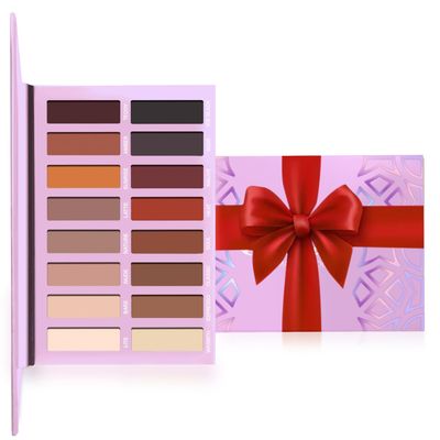 Lamora Eyeshadow Palette Makeup - Eye Makeup Palette with 16 Highly Pigmented Matte Shades - Vegan &amp; Blendable