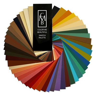 Autumn Swatch Fan by Color Me Beautiful, Personalized Color Guide Book for Selecting Clothing, Makeup and Accessories, Portable and Compact, 48 Custom Matched Chips