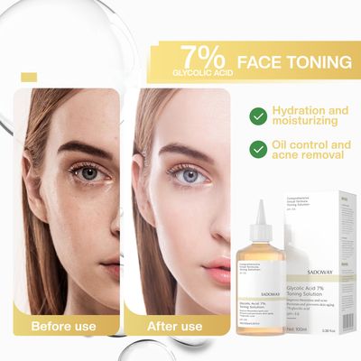 Glycolic Acid Toner 240ml Glycolic Acid 7% Exfoliating Toner Glycolic Acid Toning Solution Which Soothes and Hydrates Skin