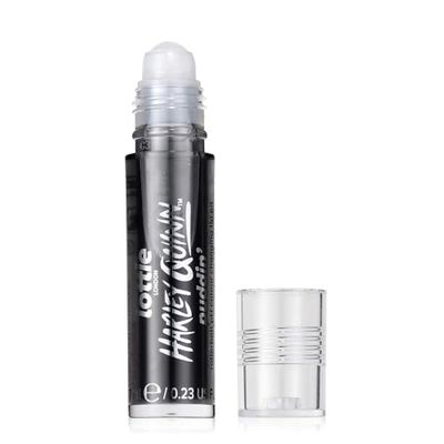 Lottie London x Harley Quinn Puddin pH Color Changing Lip Oil in Black, Nourishing lip oil to adapt to the natural pH in your lips for a unique flush of color