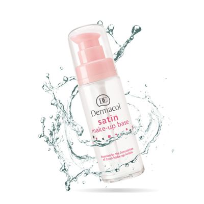 Dermacol - Satin Makeup Base, Matte Face Primer for Wrinkles and Pores, Transparent Makeup Primer for Oily Skin &amp; Dry and Combination Skin, Easy to Blend Pore Filling Primer, No Preservatives, 30 mL