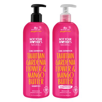 Not Your Mother&#39;s Naturals Curl Defining Shampoo and Conditioner (2 Pack) - 98% Naturally Derived Ingredients - All Hair Types - Gardenia Mango Butter