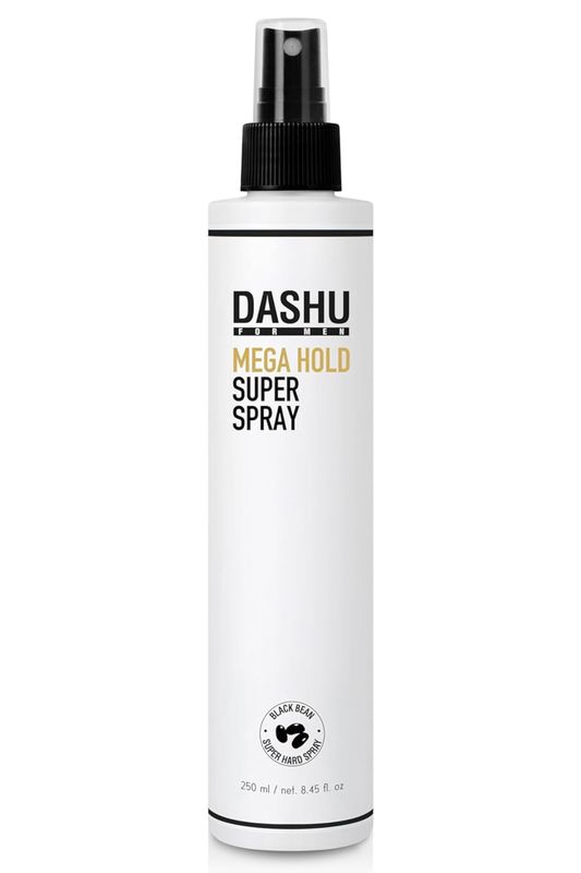 DASHU Premium Mega Hold Super Spray 8.45fl oz - Extra Strong Hold, Dryness Prevention, All-Natural Ingredients