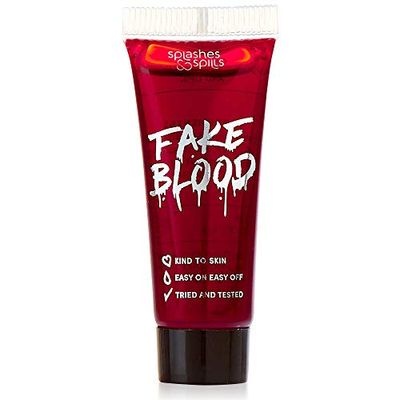 Realistic Fake Blood - Face and Body Paint - Pretend Costume and Dress Up Makeup by Splashes &amp; Spills - New &amp; Improved Formula! (10ml)