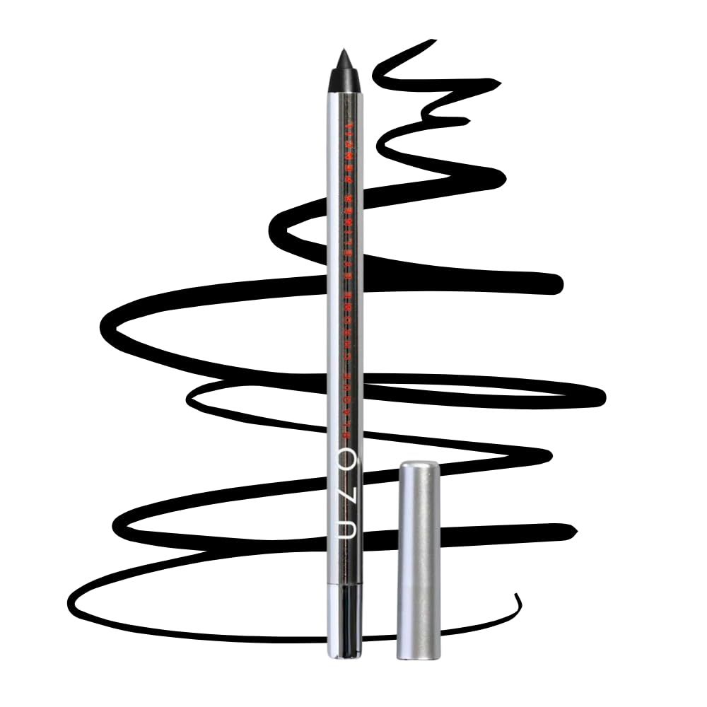 UZO Blaque Chrome Eyeliner Pencil - Waterproof Eyeliner For Women - Smudge Proof Eyeliner Pencil - Black Retractable Eyeliner - Quick-drying Eye Makeup - Matte Finish Makeup - Longlasting Pen Liner