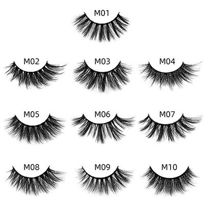 HBZGTLAD Wholesale Eyelashes 1020304050100 Pairs Faux 3D Mink Lashes Natural False Eyelashes Makeup Cilios Thick Mink Eyelashes In (mix 50pair)