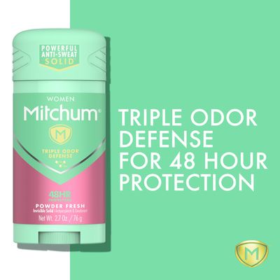 Mitchum Women Gel Antiperspirant Deodorant, Powder Fresh, 3.4oz.
