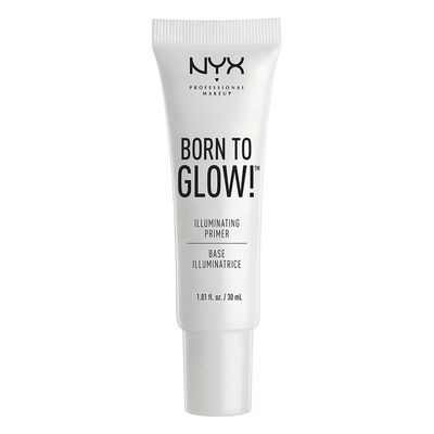 NYX Professional Makeup Born To Glow Primer 2-in-1 Primer and Highlighter for Natural Dewy Glowing Makeup Base Targeting Dull Skin