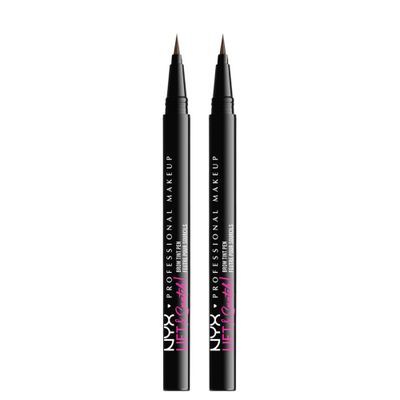 NYX PROFESSIONAL MAKEUP Lift &amp; Snatch Eyebrow Tint Pen, Ash Brown (Pack Of 2)