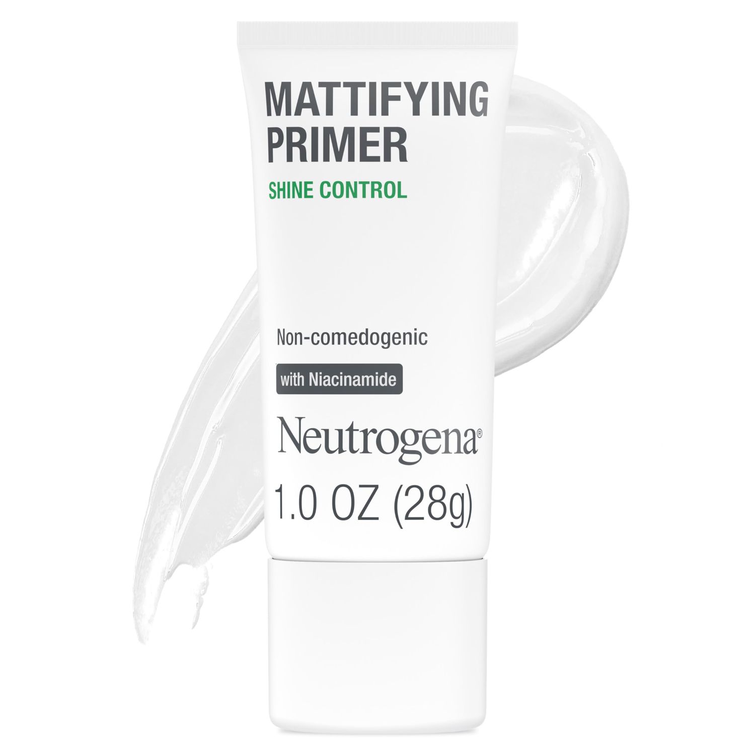 Neutrogena Mattifying Primer with Shine Control, Lightweight Pore Blurring Face Primer Blurs the Look of Pores &amp; Helps Reduce Shine, Matte Primer with Niacinamide, 1 oz