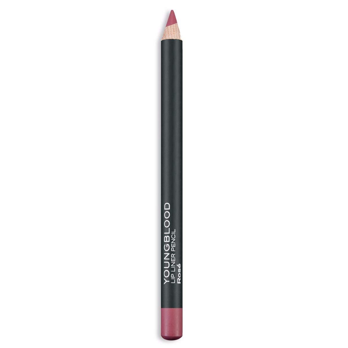 Youngblood Clean Luxury Cosmetics Lip Liner Pencil, Rose | Long Lasting Creamy Matte Lip Liner Pencil | Cruelty Free, Paraben Free, Gluten Free, Vegan