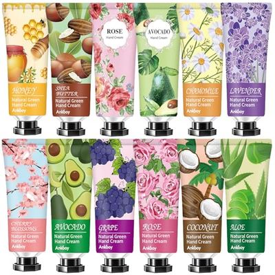 ANKOOY 12 Pack Hand Cream Valentines Day Gifts,Moisturizing Hand Lotion Cream For Dry Hands,Bulk Mini Hand Lotion Gift Sets For Valentines Day Gifts for Her
