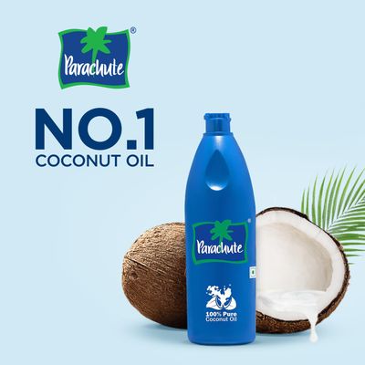 Parachute 100% Pure and Natural Unrefined Coconut Oil | No Chemicals &amp; Added Preservatives | 31 fl.oz