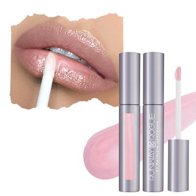Runway Rogue Classic Lip Gloss, Pale Pearly-Pink Ultra-Sheer Hydrating Lip Gloss, Bride in Show