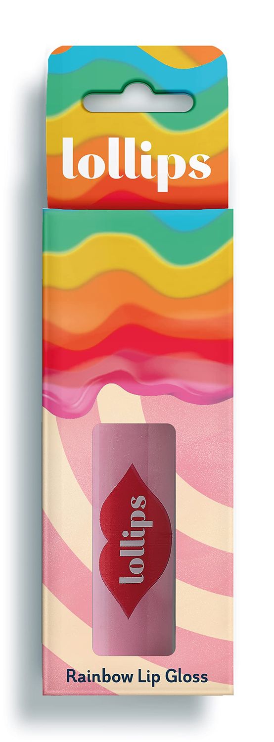 Snails Lollips Rainbow Swirl Lip Gloss for Girls from 3 Years Old Different Flavors Available - Safe for Kids
