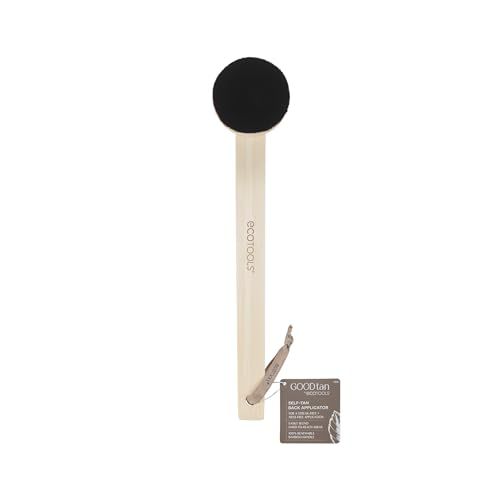 EcoTools Good Tan Self-Tan Back Applicator, Back Brush For Applying Self-Tan, Long Handle For Controlled Sunless Tanning, Eco Friendly Back Tanning Applicator, Vegan, &amp; Cruelty Free, 1 Count