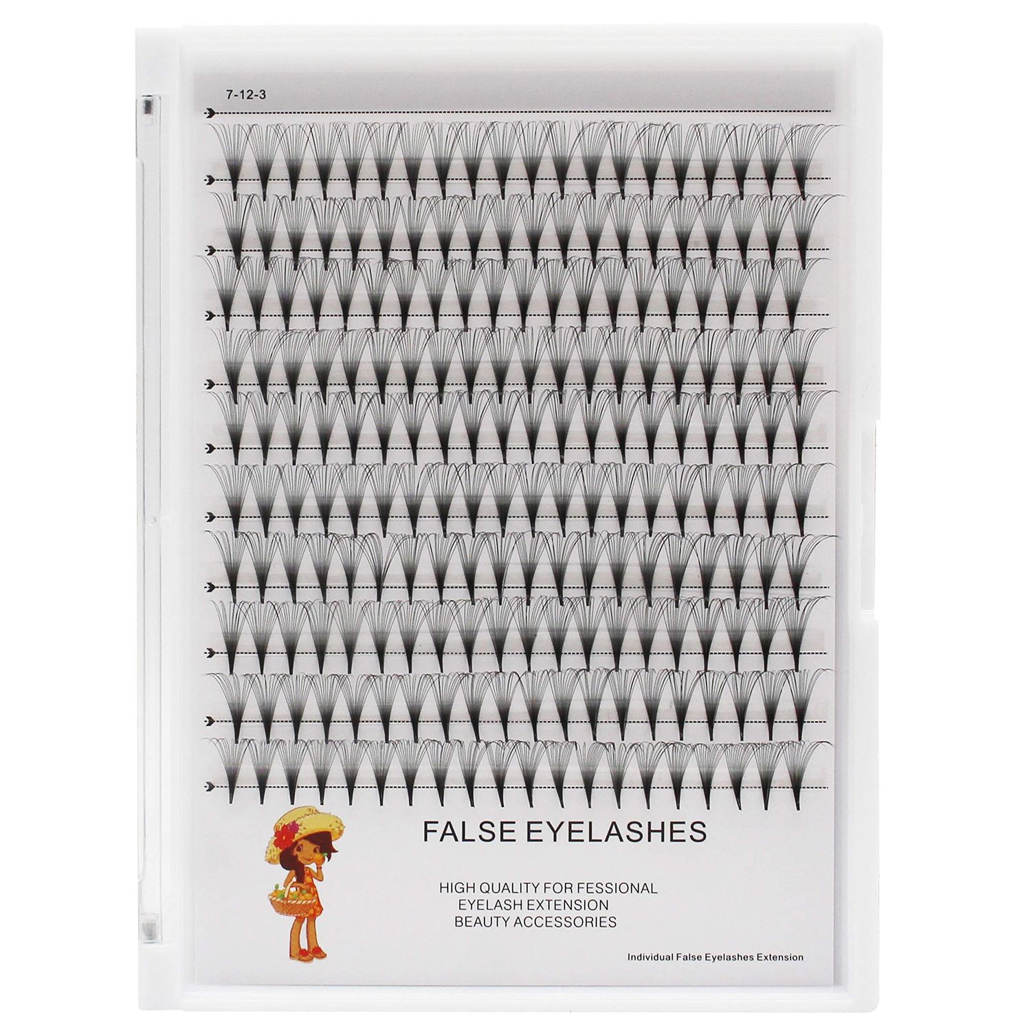 Vayator 10-18mm to Choose Premade Russian Volume Fans Lashes 6D10D12D14D20D Makeup Personal Eyelash String Grafted Eyelash Extension Cluster (14P-12MM)