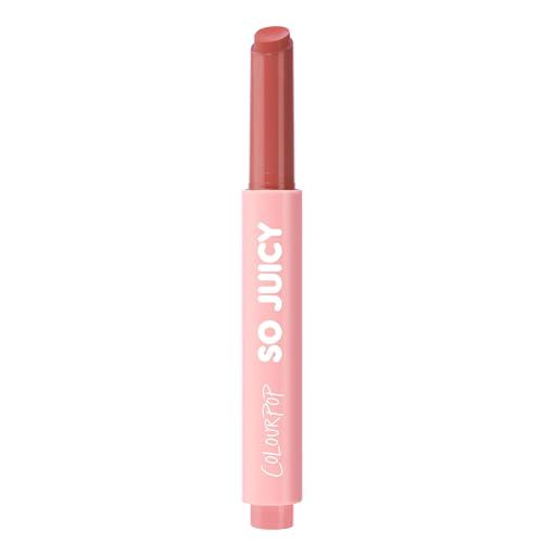 ColourPop So Juicy Plumping Lip Gloss Balm - Hydrating Lip Gloss &amp; Balm Hybrid with Peptides - Non-Sticky Formula - Visibly Plumps Lips &amp; Delivers Buildable Color - Vacay Mode (0.07 oz)