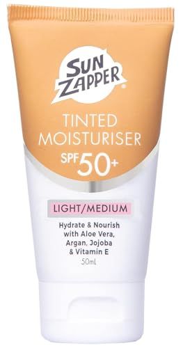Sun Zapper BB Cream Tinted Moisturiser LightMedium SPF 50 Aloe Vera, Kakadu Plum, Jojoba, Vitamin E 50mL 1.69oz (LightMedium) Moisturizer Made in Australia