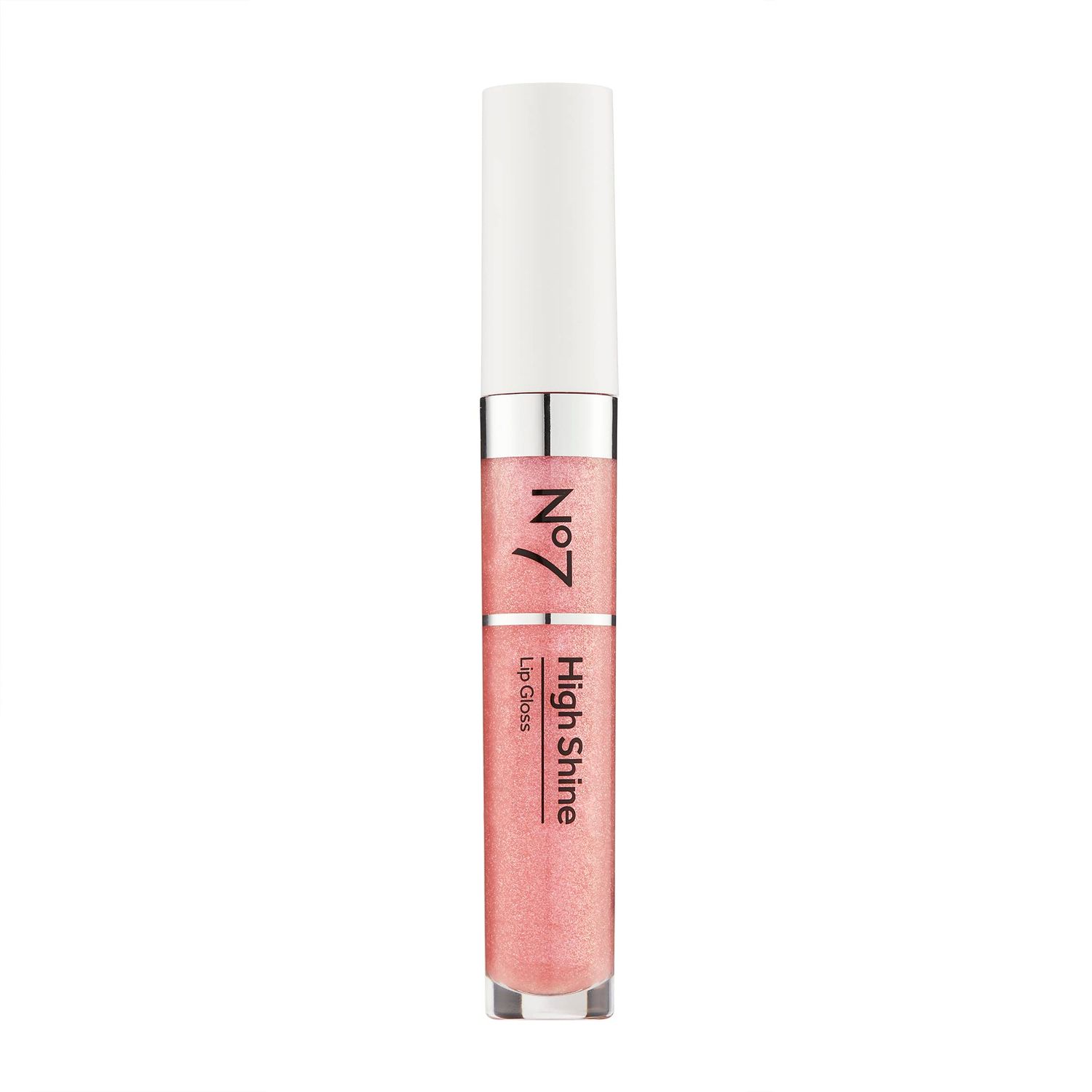 No7 High Shine Lip Gloss - Pink Slip - Moisturizing, High-Shine Lip Gloss with Jojoba Oil for Lips - Hydrating, Longwear Lip Makeup - Non-Sticky Formula (8ml)