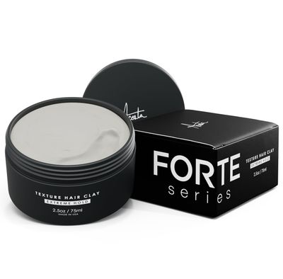 Alex Costa Hair Clay for Men by Forte Series Extreme Hold Men&#39;s with Natural Ingredients to Add Texture, Volume and Definition to ThickCoarse Hair Premium Men&#39;s Hair Styling Products