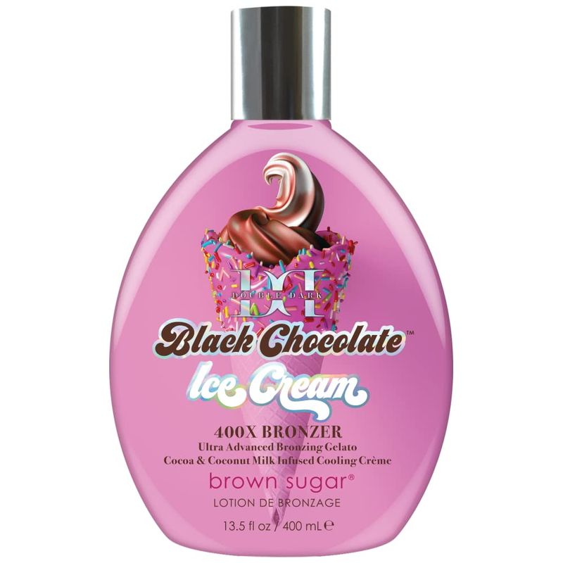 Double Dark Black Chocolate Ice Cream 400X Bronzer 13.5oz