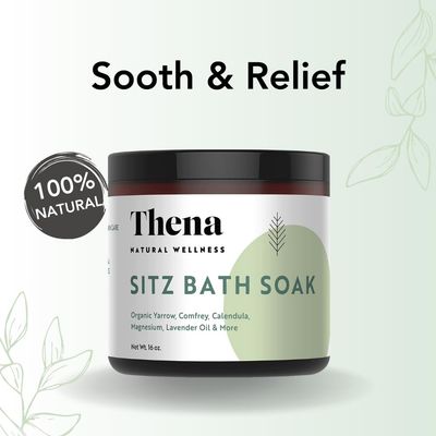 Best Organic Sitz Bath Soak for Postpartum Recovery Care New Mom Essentials &amp; Natural Hemorrhoid Treatment, 100% Natural &amp; Gentle with Pure Epsom &amp; Dead Sea Salts Witch Hazel Lavender Essential Oil