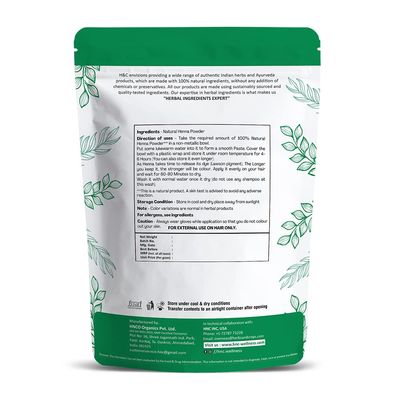 H&amp;C 100% Natural and Pure Henna PowderLawsonia Inermis 227 gms (12 LB) for Hair