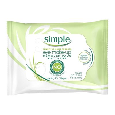 Simple Eye Make-Up Remover Pad, 30 Count (Pack of 3)
