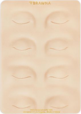 BRAWNA 3D Eyebrow PMU Practice Skin - Eyeliner Practice Skin - 4 Different Shapes - PMU Supplies