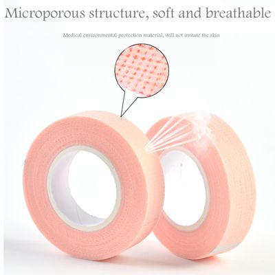 6 Rolls Eyelash Tape,Adhesive Fabric Eyelash Extension Tape,Breathable Micropore Fabric Tape for Eyelash Extension Supplies,9 m10 Yard Each Roll (Pink)
