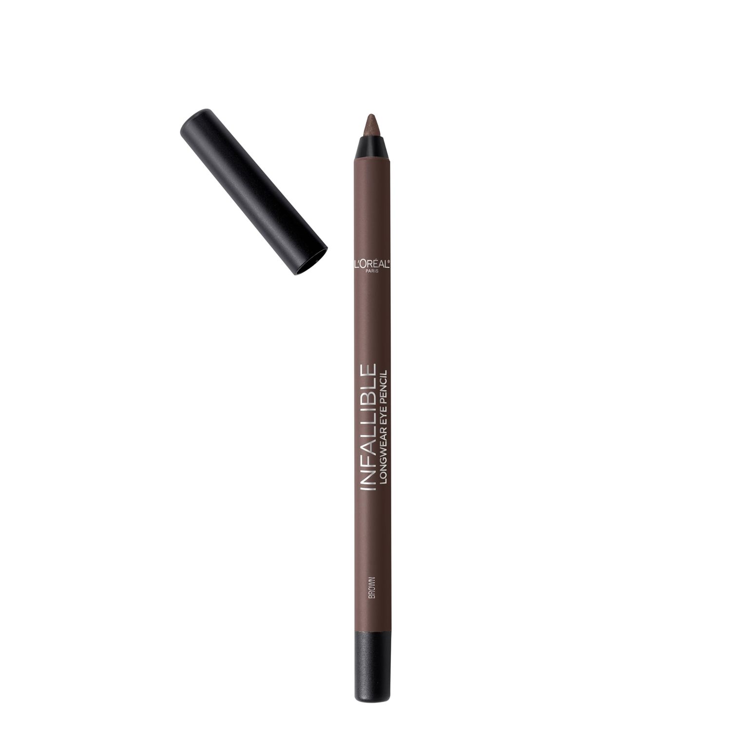 L&#39;Oreal Paris Makeup Infallible Pro-Last Pencil Eyeliner, Waterproof and Smudge-Resistant, Glides on Easily to Create any Look, Brown, 0.042 oz.