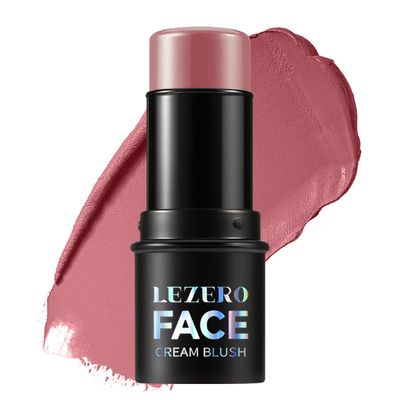 Blush Stick, Multi-use Blush Stick for Cheeks, Eyes, Lips, Silky Creamy Face Stick for Old Women &amp; Mature Skin, Blendable and Buildable Color, Long Lasting Waterproof Non-greasy Formula (#05, Blush)