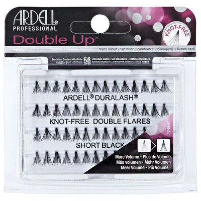 Ardell Double Individuals Knot Free Double Flares Black Short (3 Pack)