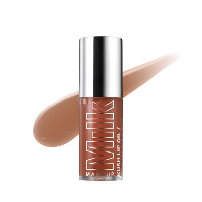 Milk Makeup KUSH Lip Oil, Chocolate Cake (Chocolate Brown) - 0.18 oz - Natural, Sheer Tint - Lightweight &amp; Non Greasy - Cacao Flavor - Vegan, Paraben Free, Cruelty Free
