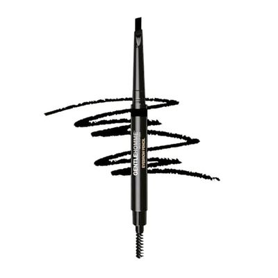 Gentlehomme - Eyebrow Pencil - Mens Brow Pencil - 2-in-1 Brow Brush &amp; Lead Pencil - Shape, Define &amp; Fill In Eyebrows - Ultra-Thin Pencil - Long-Lasting Color - Vegan - Black - 1 Pencil