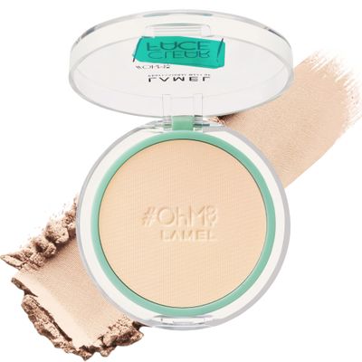 Lamel OhMy Clear Face Powder - Light Natural Coverage &amp; Suet Control - Cruelty Free - Light Natural N.401
